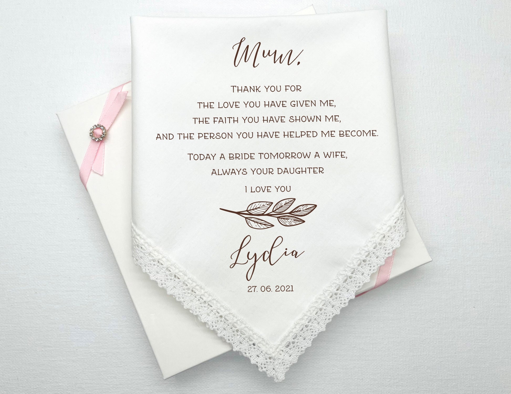 Wedding Gift Handkerchiefs