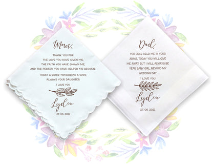 Wedding Gift Handkerchiefs