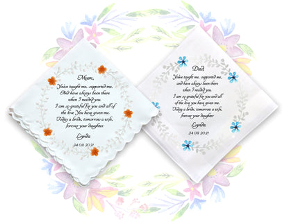 Wedding Gift Handkerchiefs