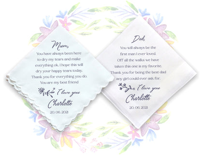 Wedding Gift Handkerchiefs