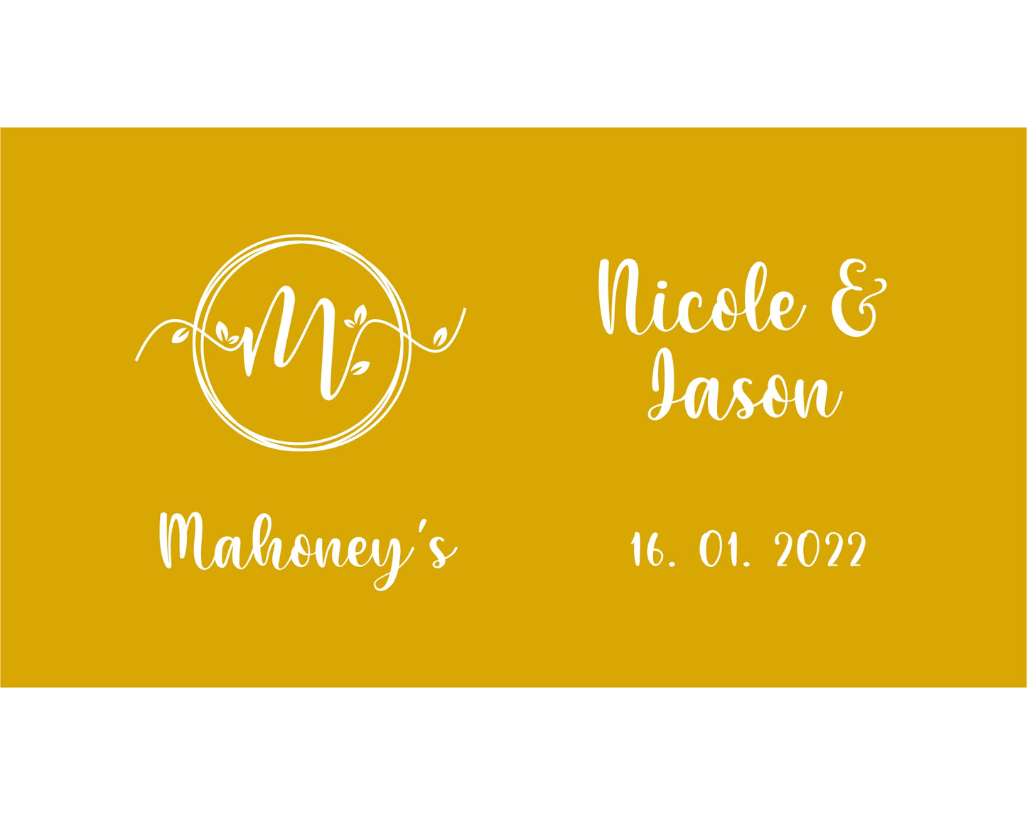 Personalized Wedding Stubby Holders. - Quantity 20 - #105 - FREE EXPRESS SHIPPING.