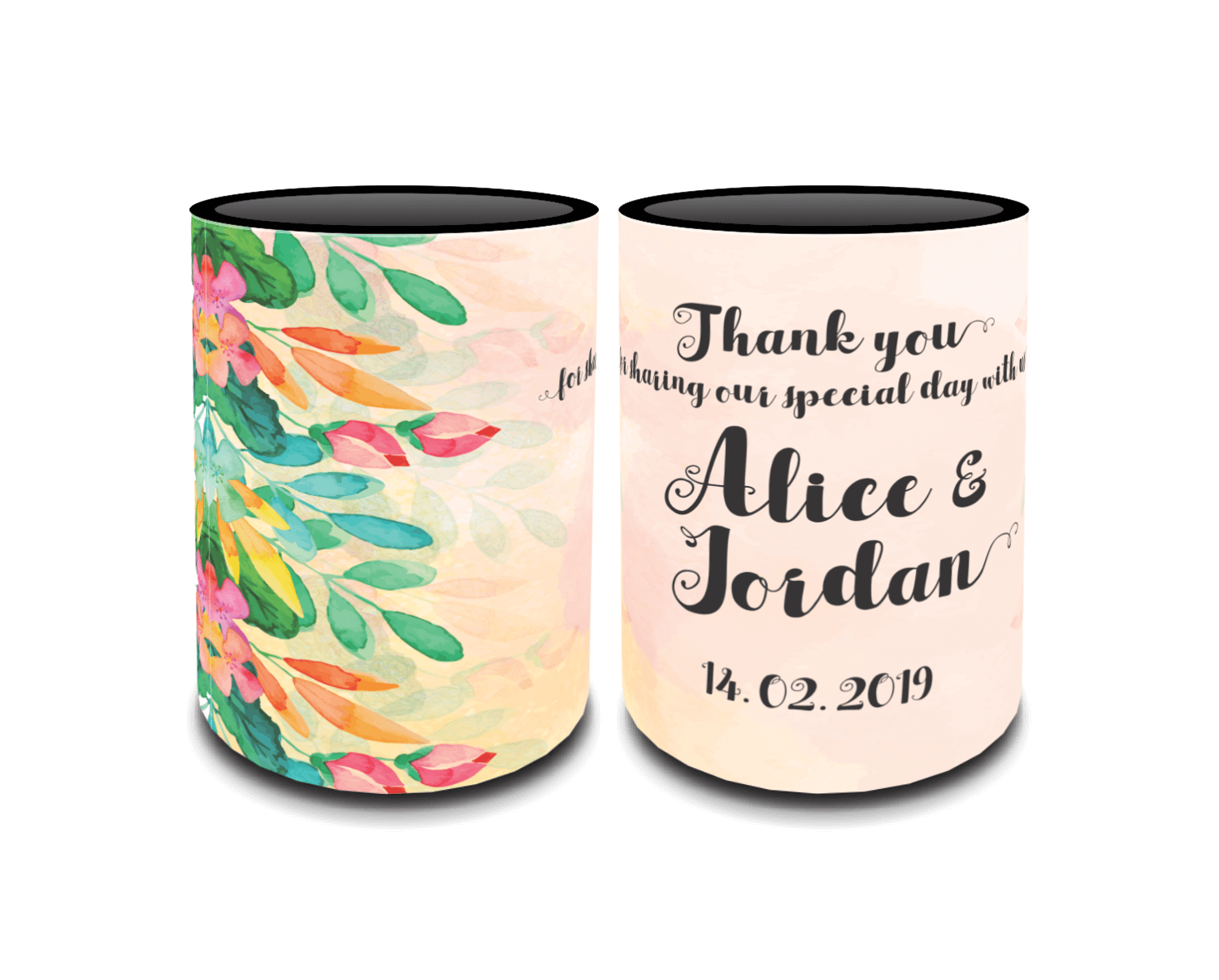 Full Colour Sublimated Wedding Stubby Holder