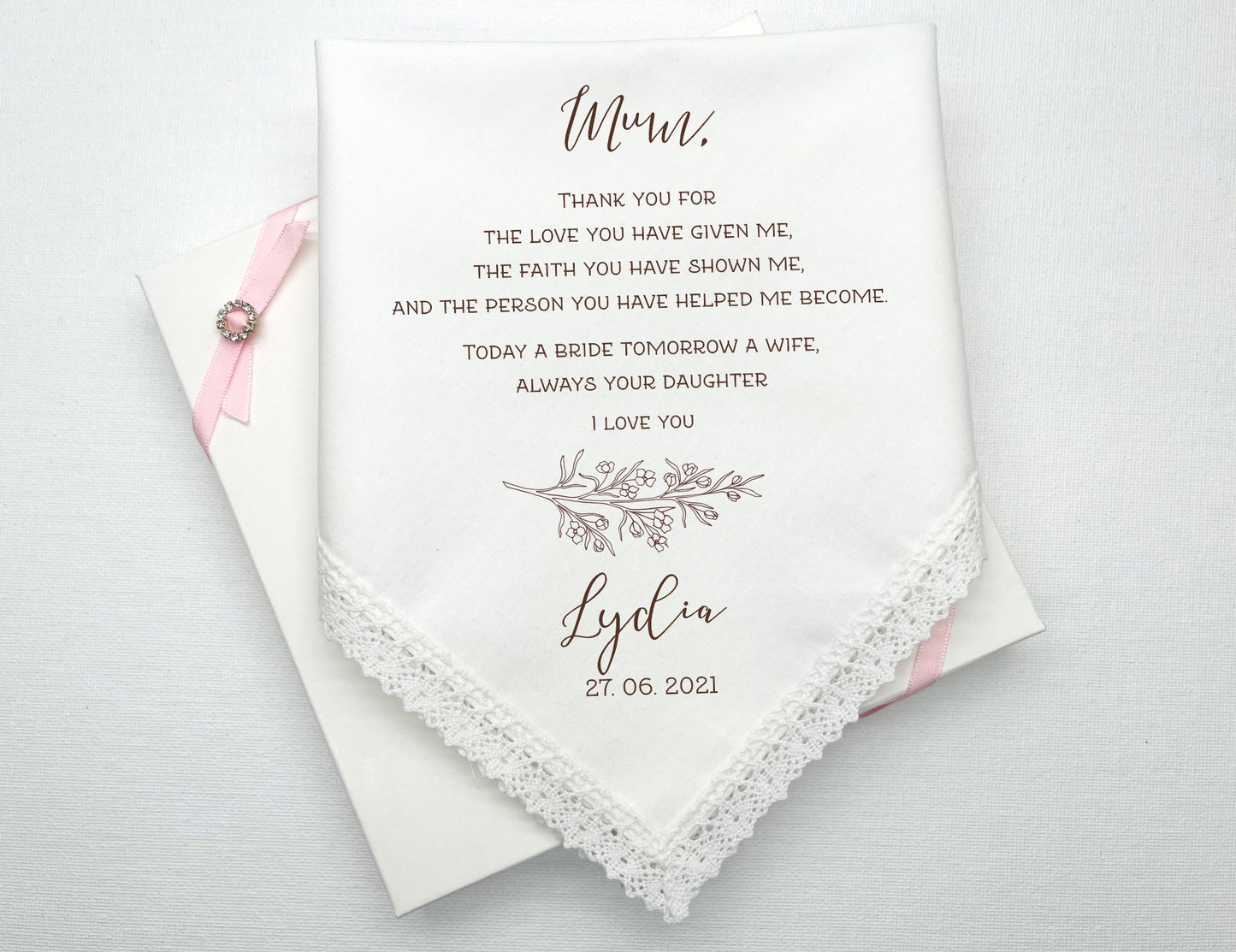 Wedding Gift Handkerchiefs