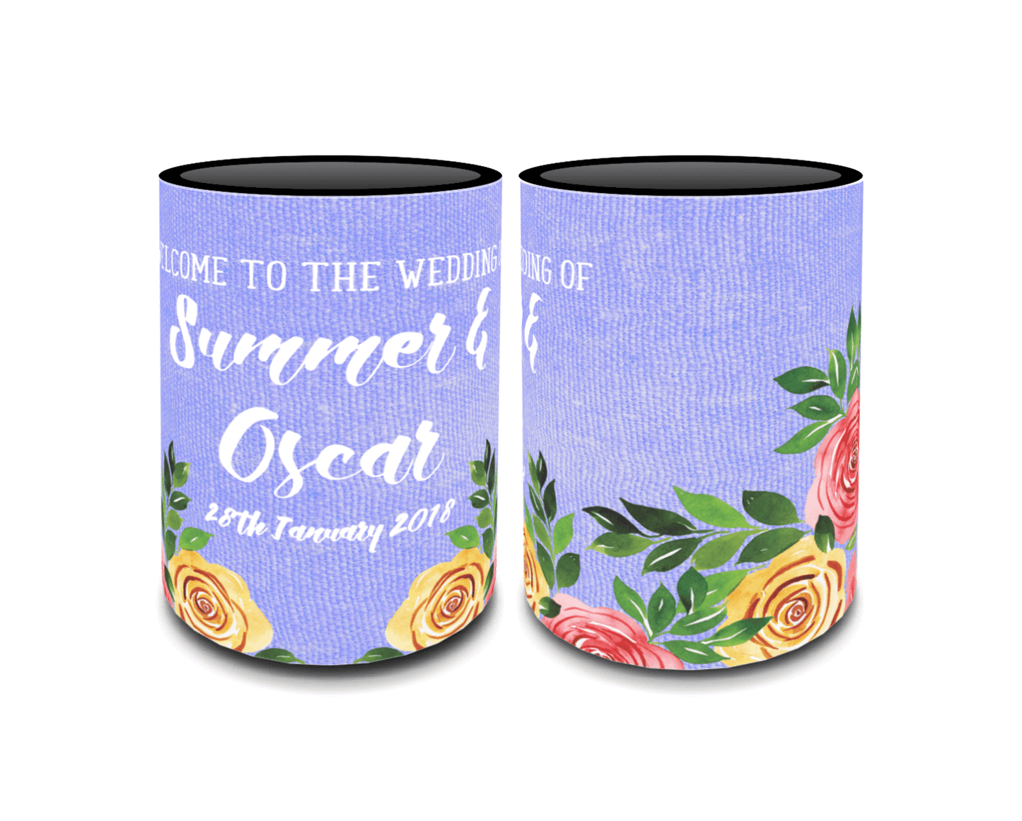 Full Colour Sublimated Wedding Stubby Holder