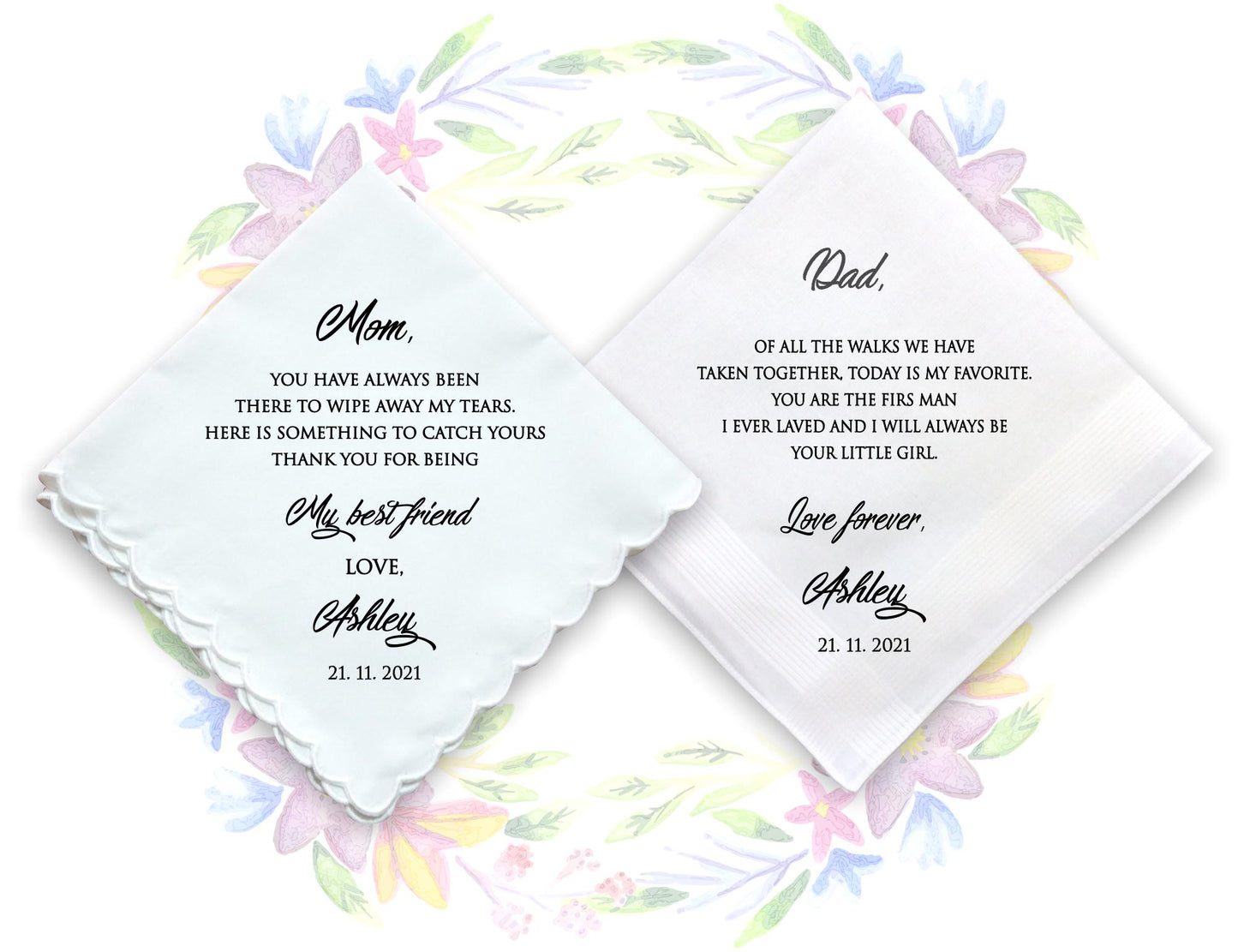 Wedding Gift Handkerchiefs