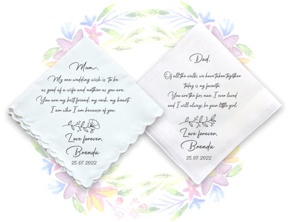 Wedding Gift Handkerchiefs