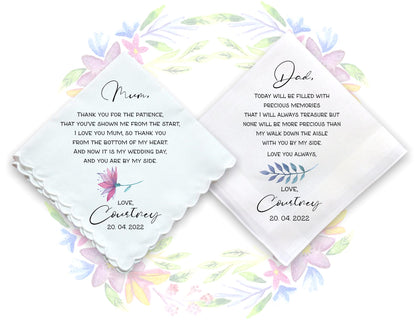 Wedding Gift Handkerchiefs