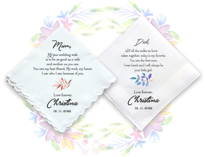 Wedding Gift Handkerchiefs