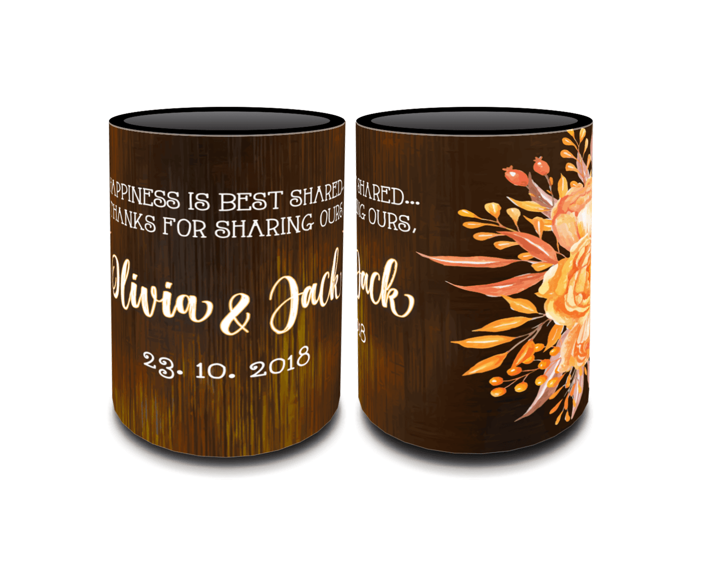 Full Colour Sublimated Wedding Stubby Holder