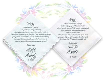 Wedding Gift Handkerchiefs