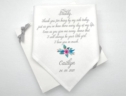 Personalised Wedding Gift Handkerchief, #3