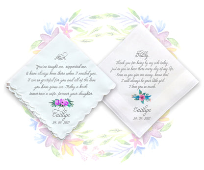 Wedding Gift Handkerchiefs