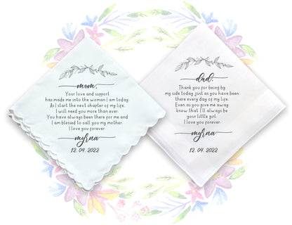 Wedding Gift Handkerchiefs