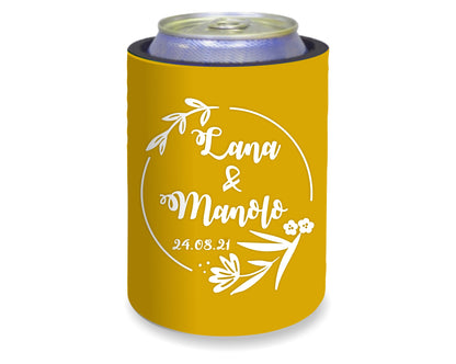 Personalized Wedding Stubby Holders.