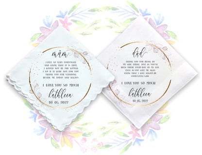 Wedding Gift Handkerchiefs