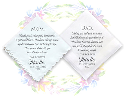 Wedding Gift Handkerchiefs