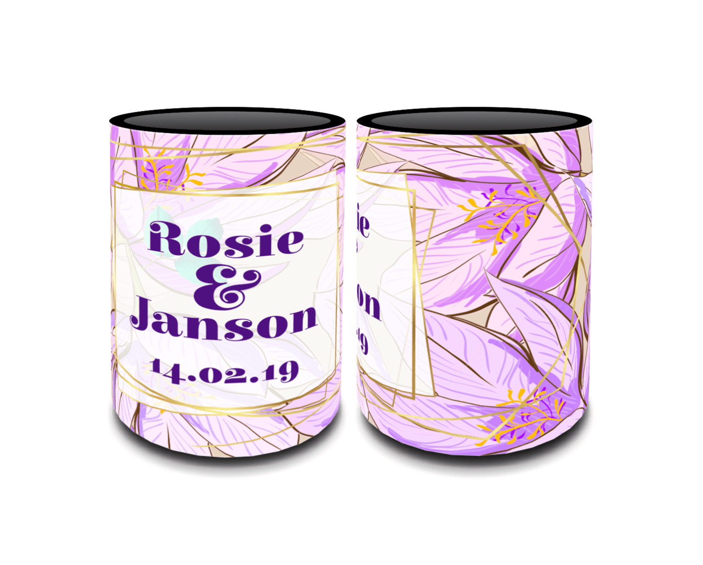 Full Colour Sublimated Wedding Stubby Holder