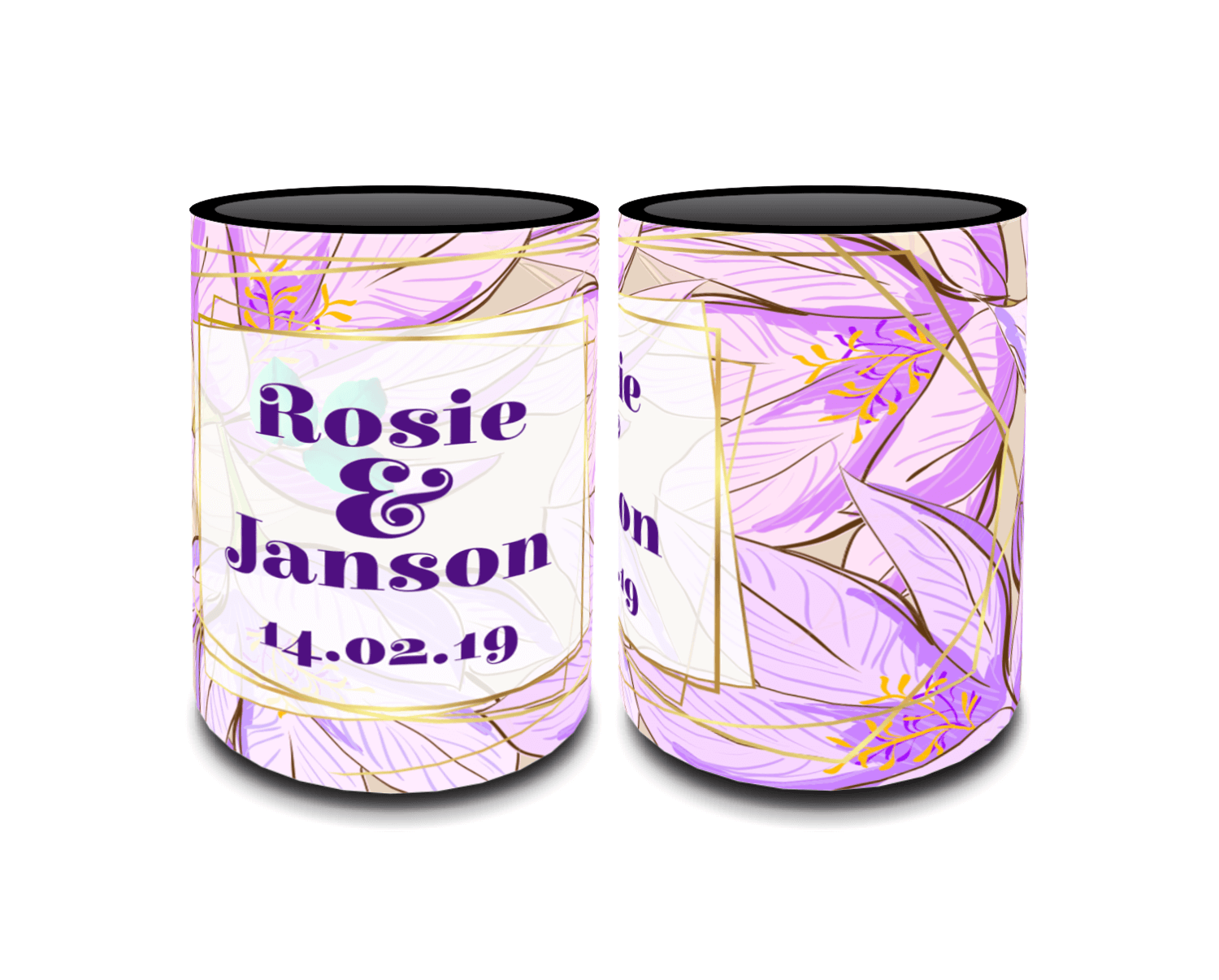 Full Colour Sublimated Wedding Stubby Holder