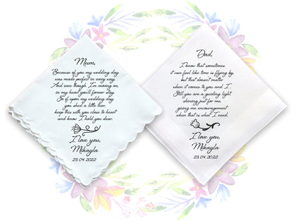 Personalized Wedding Gift Handkerchief