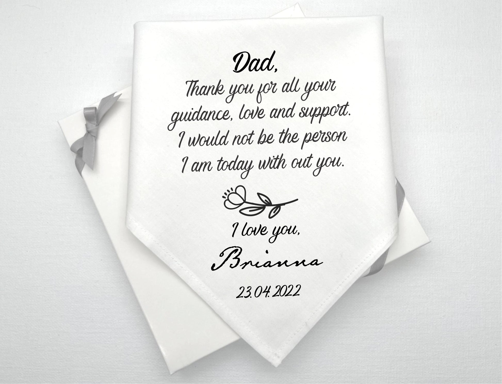 Personalized Wedding Gift Handkerchief